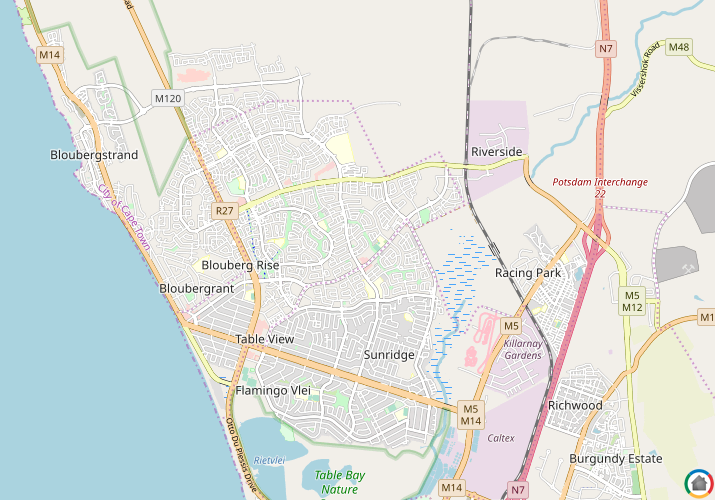 Map location of Parklands